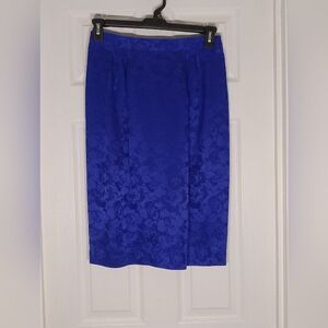 Adrianna Papell silk jacquard straight skirt